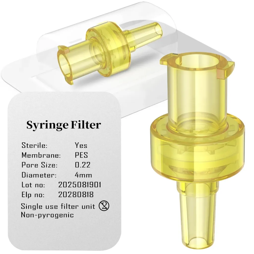 Biomed Solution Sterile Membrane Syringe Filters, 0.22/0.45µm