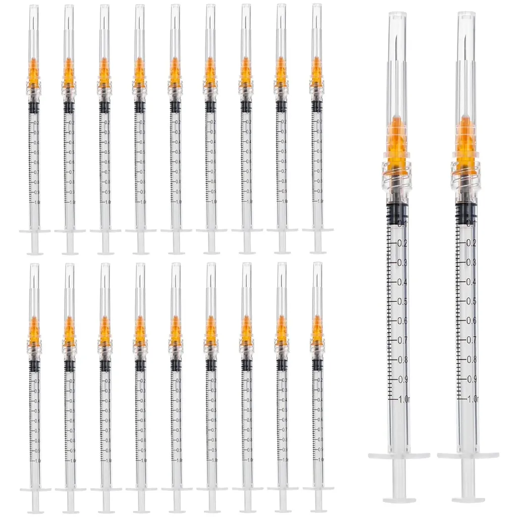 1ml/cc Plastic Tube with 25G-25mm Head Pack of 50